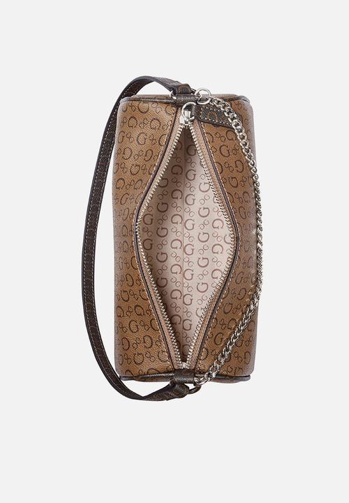 GUESS - Gene Mini Shoulder - Cocoa Multi