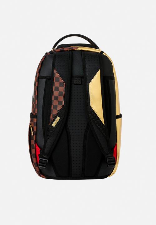 Sprayground - Sharks In Paris Gold Drip Backpack - Brown Multi
