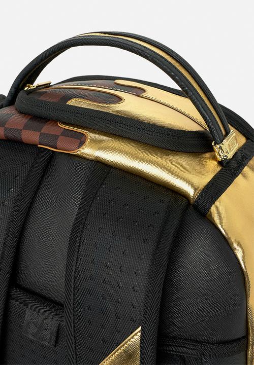 Sprayground - Sharks In Paris Gold Drip Backpack - Brown Multi