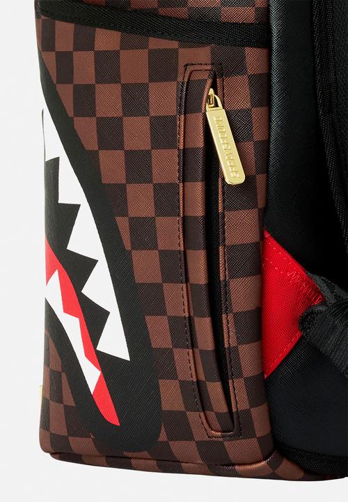 Sprayground - Sharks In Paris Gold Drip Backpack - Brown Multi