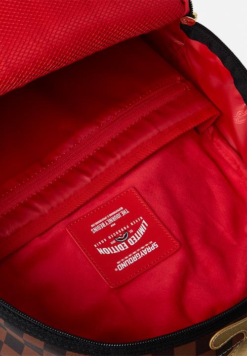 Sprayground - Sharks In Paris Gold Drip Backpack - Brown Multi