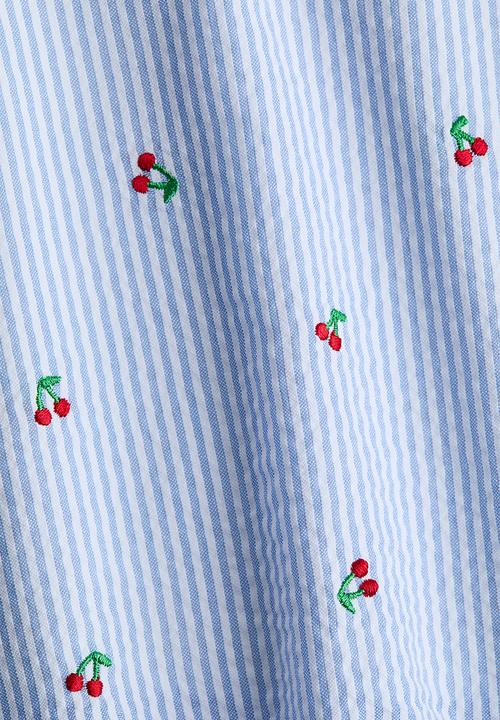 H&M - 2-Piece cotton set - blue/cherries