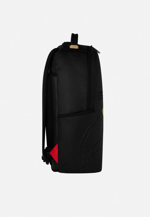 Sprayground - Blacked Out Embossed Gold Tooth Backpack - Black
