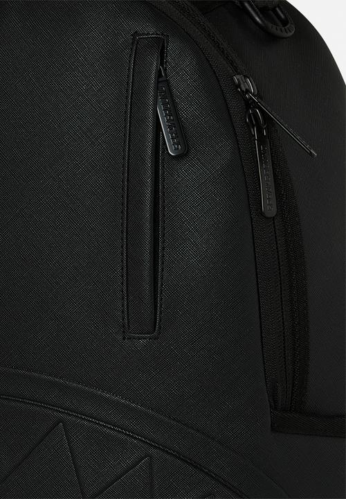 Sprayground - Blacked Out Embossed Gold Tooth Backpack - Black