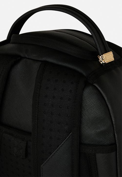 Sprayground - Blacked Out Embossed Gold Tooth Backpack - Black