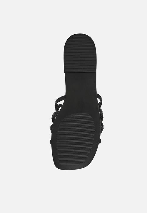 Steve Madden - Lotus-cn slide - black leat