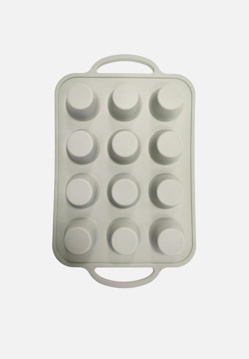 Home Classix - Home Classix Silicone Cupcake Tray With Solid Handle - medium green