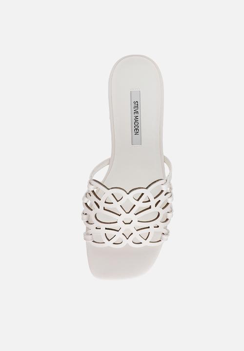 Steve Madden - Lotus-cn slide - white leat