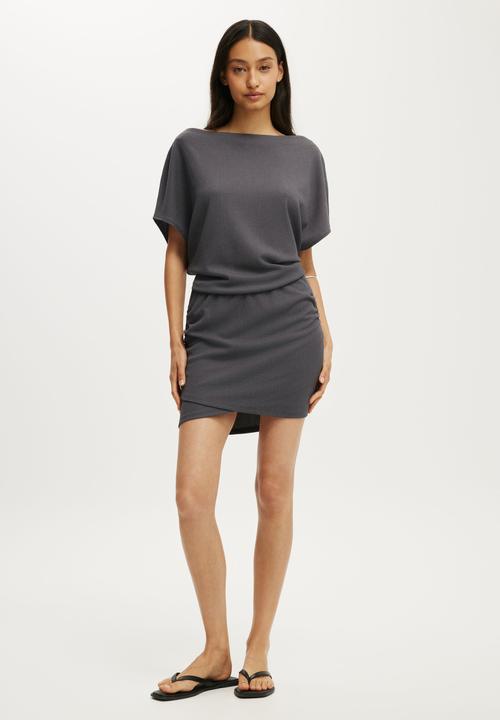 Cotton On - Mia Mini Dress - Steel Onyx