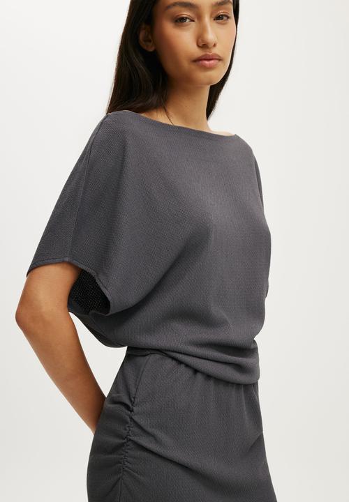 Cotton On - Mia Mini Dress - Steel Onyx