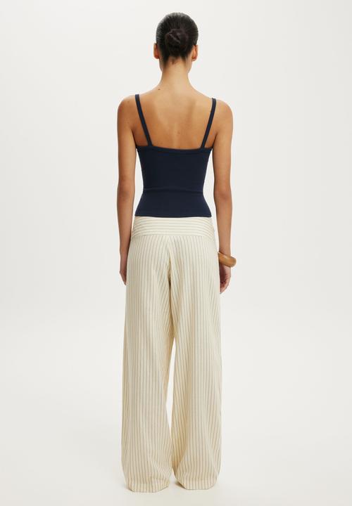 Cotton On - Haven Juno Pant - Vanilla Glow Stripe