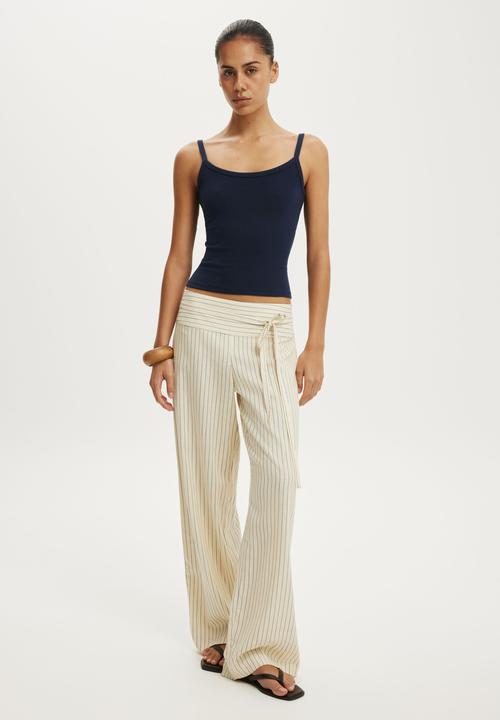 Cotton On - Haven Juno Pant - Vanilla Glow Stripe