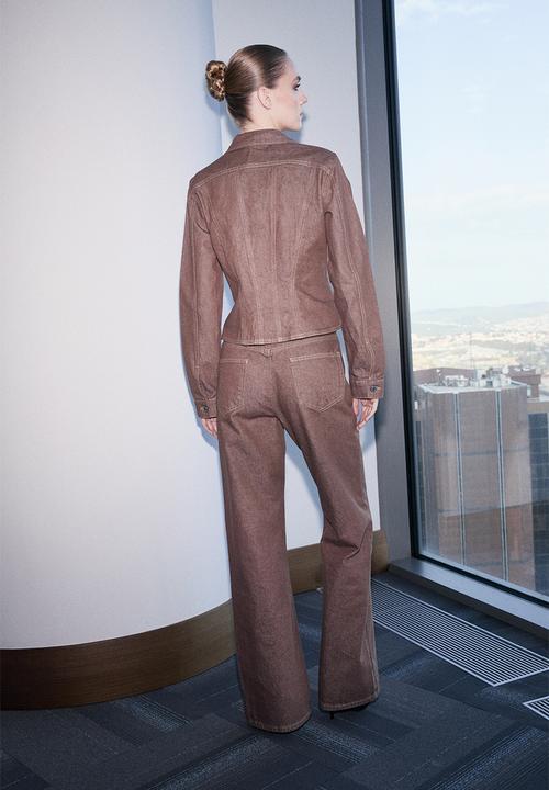 Trendyol - Limited Edition Fitted Cotton Trucker Jacket - Brown