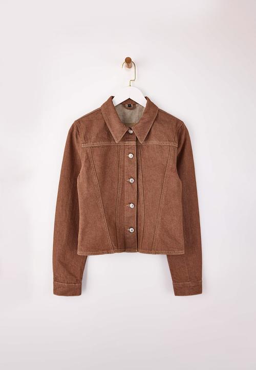 Trendyol - Limited Edition Fitted Cotton Trucker Jacket - Brown