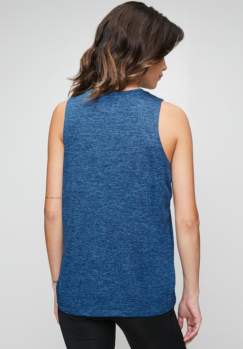 Under Armour - Tech Tank Twist - Aegean Blue/Blackout Navy