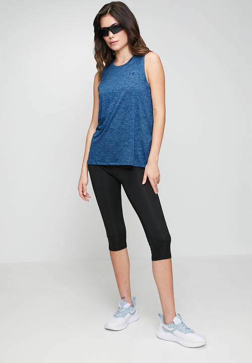 Under Armour - Tech Tank Twist - Aegean Blue/Blackout Navy