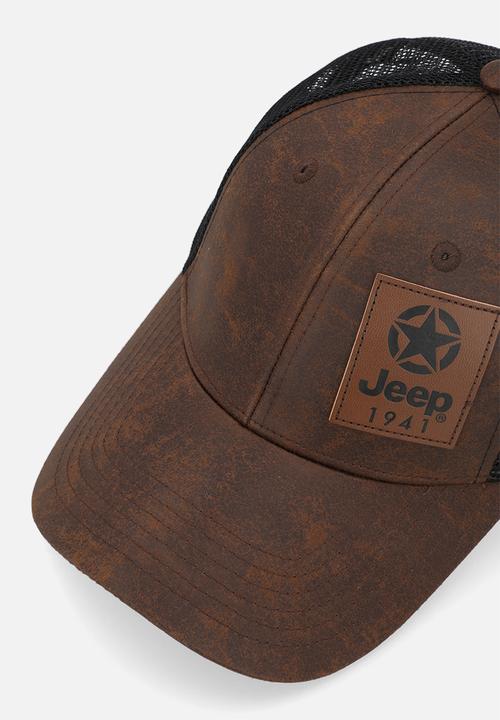JEEP - Oil skin cap - brown