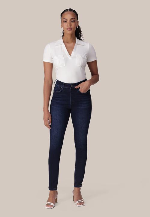 Forever New - Nala mid rise skinny jeans in dark wash