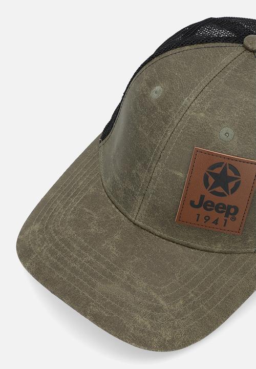 JEEP - Oil skin cap - olive
