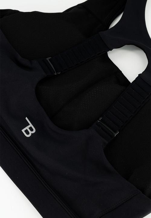 Burnt  - Brace pro sports bra - black