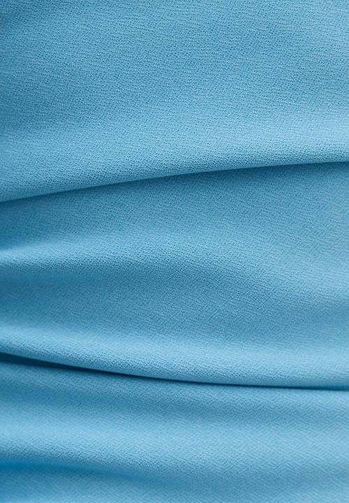 Forever New - Georgie halter ruched bodycon dress in blue mist