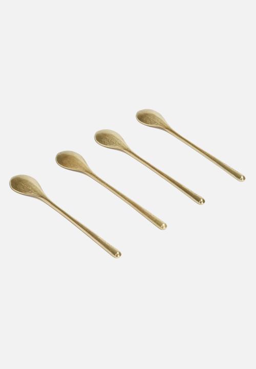 Love Milo - Set of 4 gold spoons