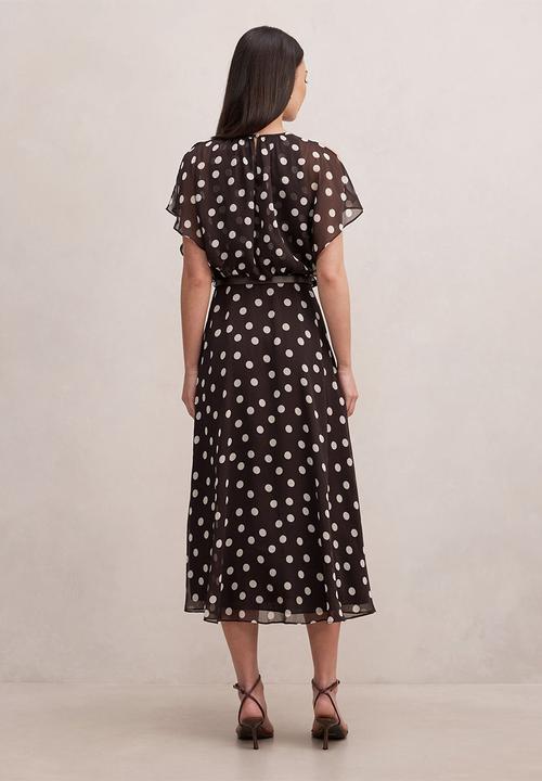 Forever New - Dalton flutter sleeve midi dress in montale spot