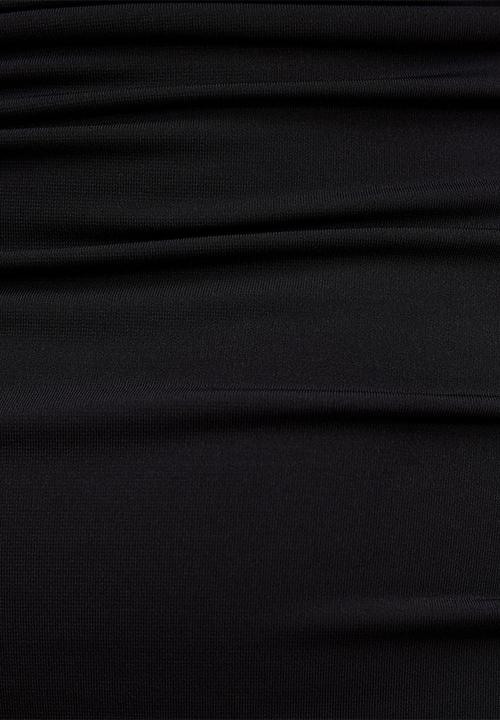 Forever New - Colbie gathered jersey midi dress in black