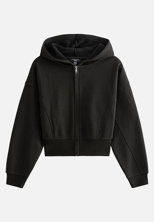 New Look - Vde Max Zip Through Hoodie - Black