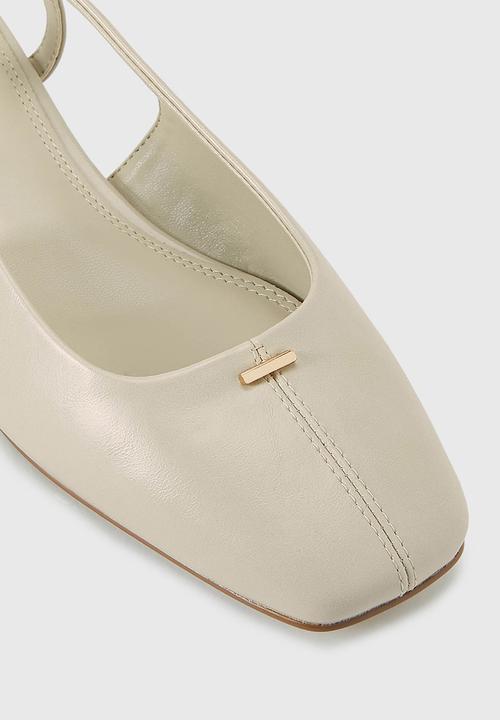 Forever New - Grace centre seam detail slingback flat - ivory