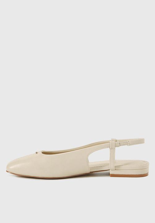 Forever New - Grace centre seam detail slingback flat - ivory