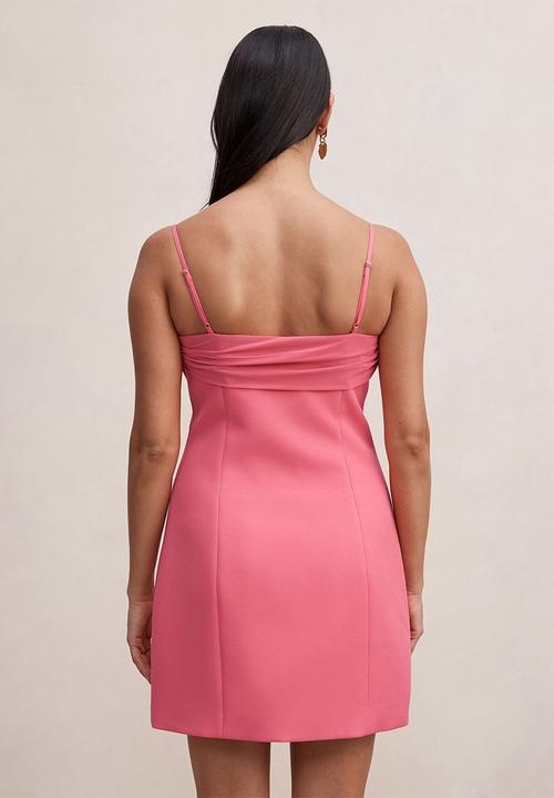 Forever New - Sully folded cowl mini dress in hot pink