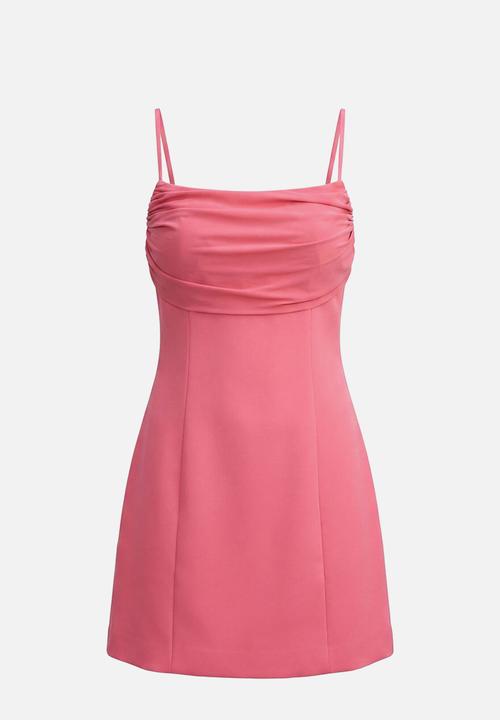 Forever New - Sully folded cowl mini dress in hot pink