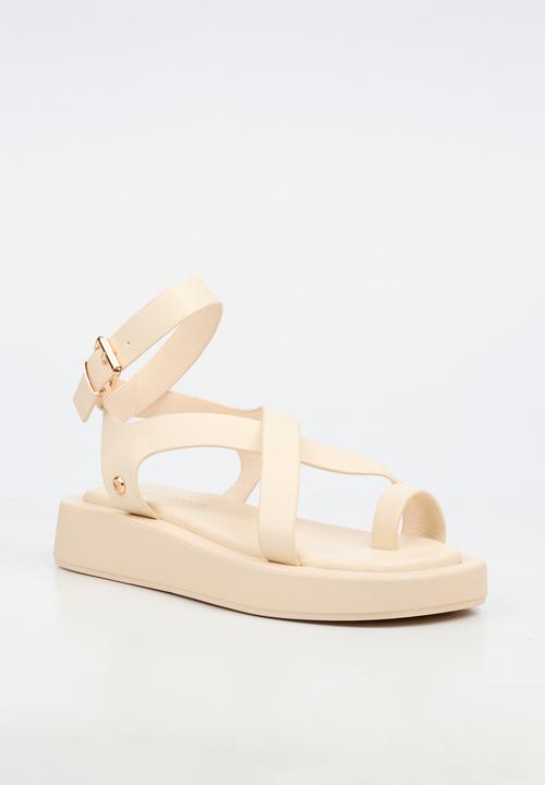 Viabeach - Coconut 39 cross-over thick sandal - ivory