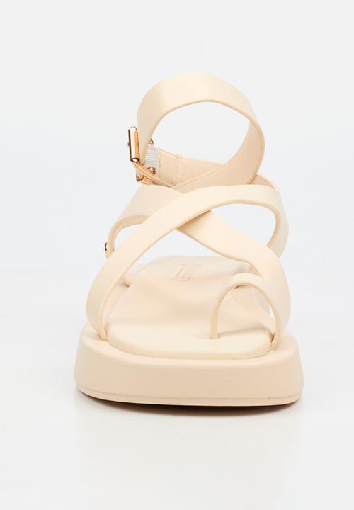 Viabeach - Coconut 39 cross-over thick sandal - ivory