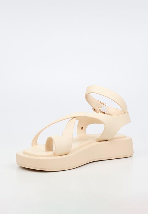 Viabeach - Coconut 39 cross-over thick sandal - ivory