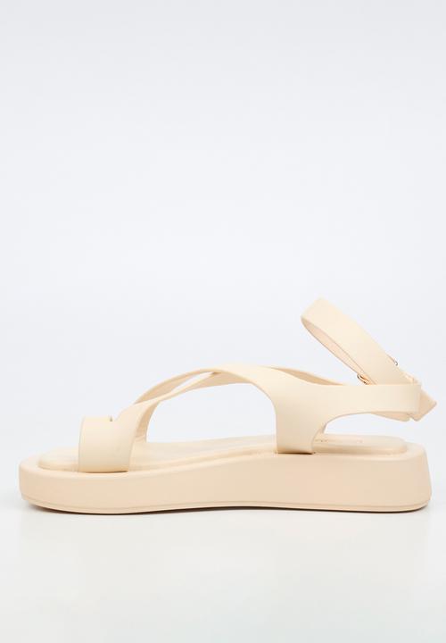 Viabeach - Coconut 39 cross-over thick sandal - ivory