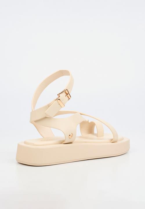 Viabeach - Coconut 39 cross-over thick sandal - ivory