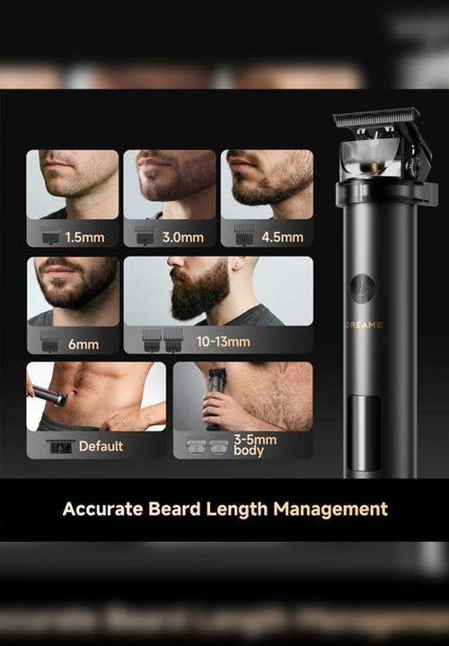DREAME - T3 Professional Grooming Trimmer - 7 000 RPM, 180min Battery Runtime - Black