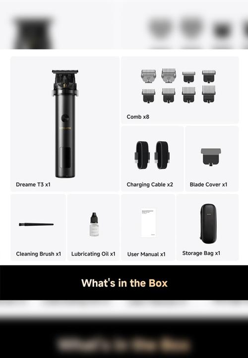 DREAME - T3 Professional Grooming Trimmer - 7 000 RPM, 180min Battery Runtime - Black