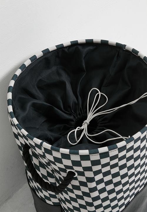 Pop Candy - Checkered fabric laundry bin - multi