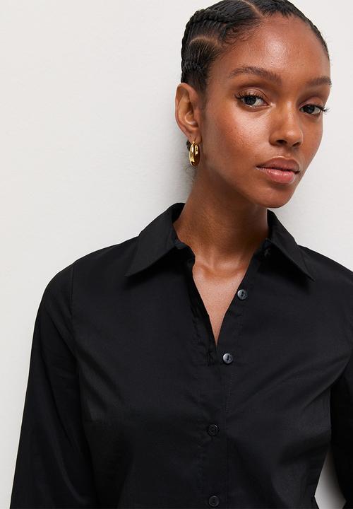 New Look - Sadie Slim Pc Shirt - Black