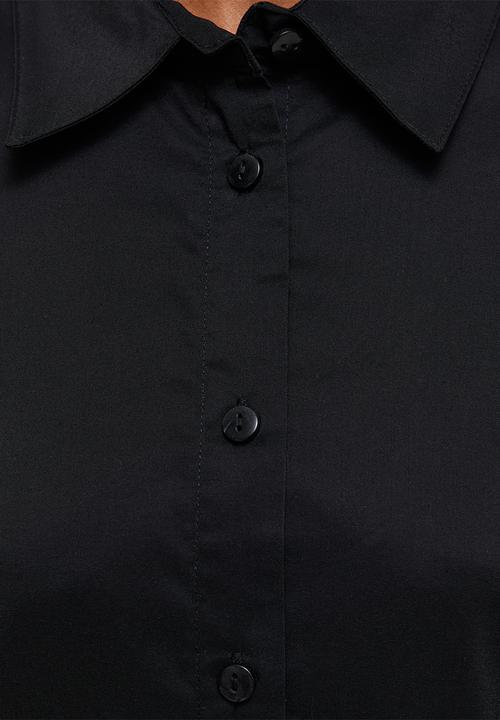 New Look - Sadie Slim Pc Shirt - Black