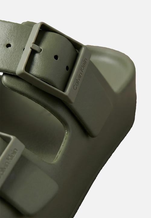 Calvin Klein - Ergon Eva Double Bar Sandal - Deep Lichen Green