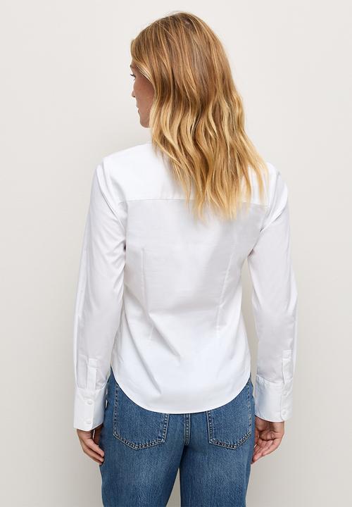 New Look - Sadie Slim Pc Shirt - White