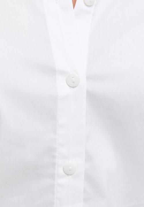 New Look - Sadie Slim Pc Shirt - White