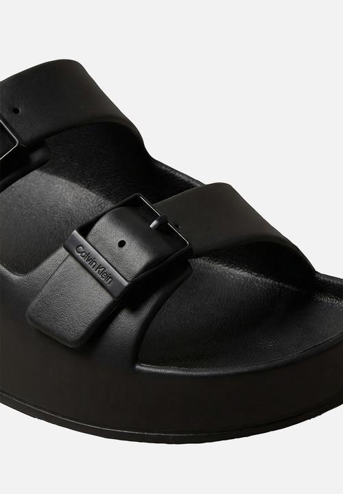 Calvin Klein - Ergon Eva Double Bar Sandal - Triple Black