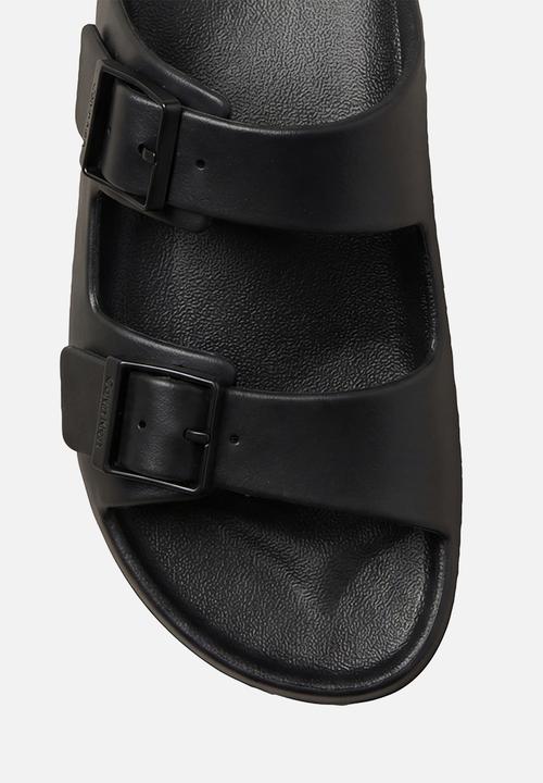 Calvin Klein - Ergon Eva Double Bar Sandal - Triple Black