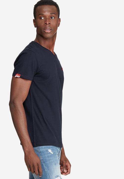 Superdry. - Orange label vintage embroidery vee tee
