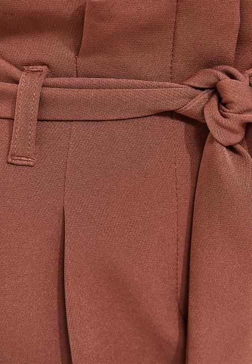 New Look - Pippa Paperbag Trousers - Shaved Chocolate